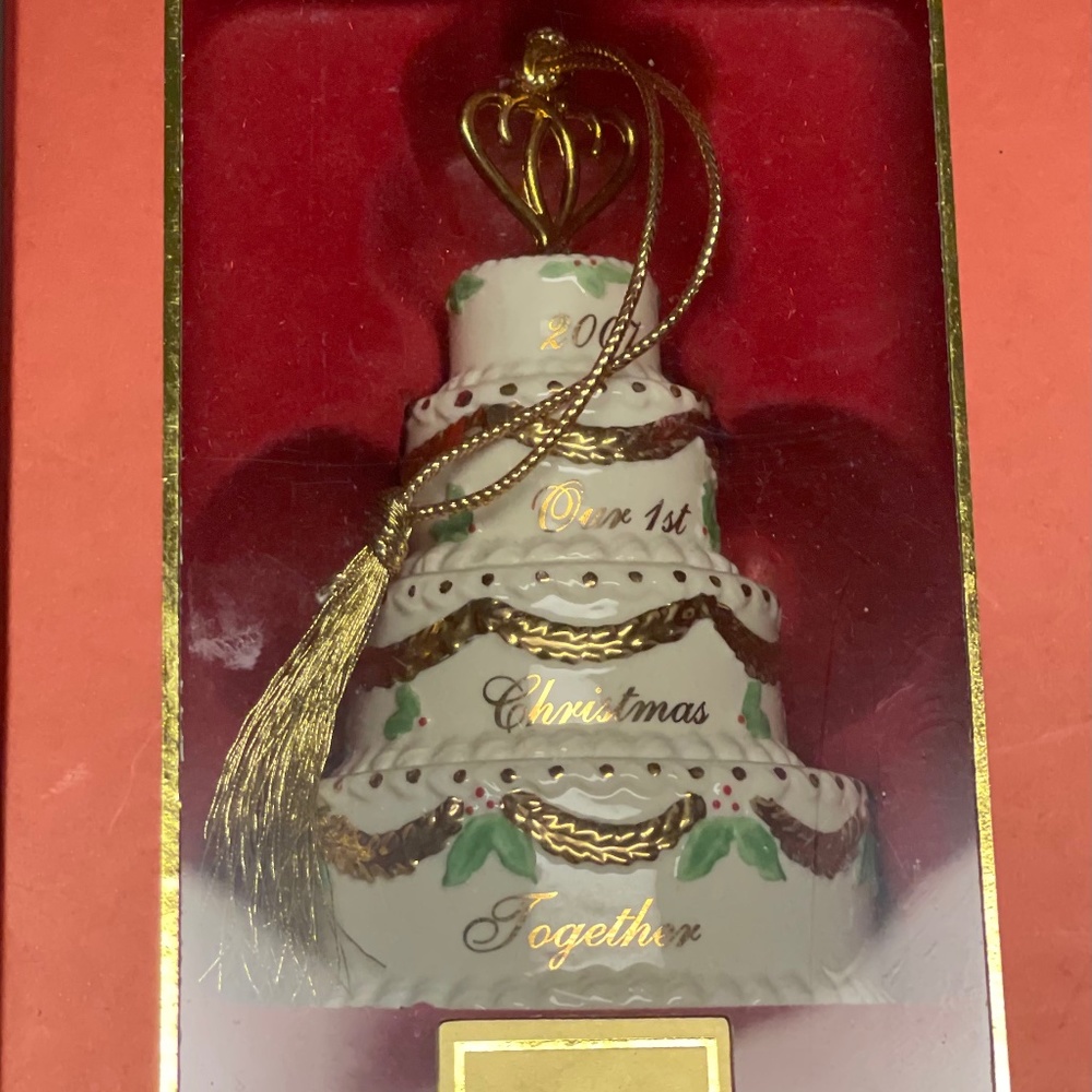 Lenox Ornament 2007 Our First Christmas Together